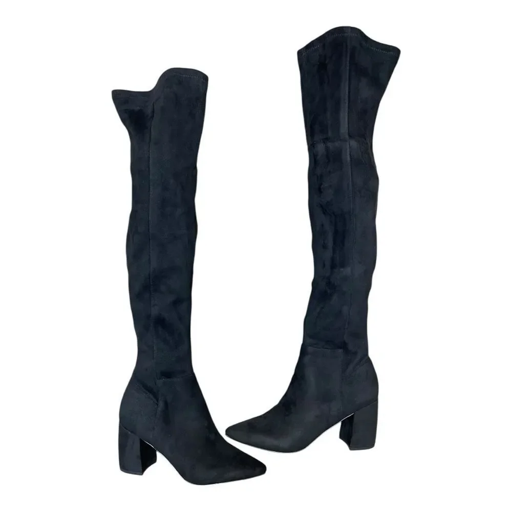 NWT Steve Madden Black Over-the-Knee Boots Size 9